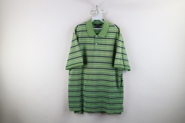 Brooks Brothers Mens XL Distressed Performance Polo Striped Golf Polo Shirt - $24.70