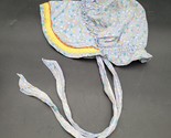 Vintage Handmade Pioneer Sun Bonnet Hat Costume/DressUp Floral With Yell... - $8.90