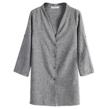 Women&#39;s Open Front Cardigans Clic Windbreaker Jacket Plus Size Casual Coat Offic - £88.48 GBP