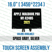 Apple Screen Assembly 16&quot; M1 MacBook Pro A2485 2021 M1 Space Gray - £559.42 GBP