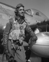 Tuskegee Airmen pilot Edward Gleed in front of plane-New 8x10 World War ... - $8.81
