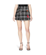 No Boundaries Juniors Tennis Skirt With Patches LARGE (11-13) Black Plai... - $16.44