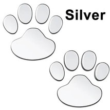 1 pair Car Stickers and Decals Paw 3D  Dog Cat  Foot Prints Footprint Decal Car  - £35.62 GBP