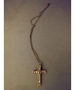 Jeweled Cross Necklace  - $205.24 MXN