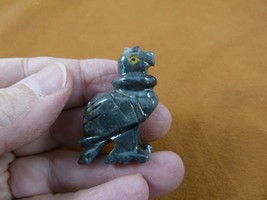 Y-BIR-VUL-25 gray Vulture Buzzard carving Figurine soapstone Peru scaven... - £6.73 GBP