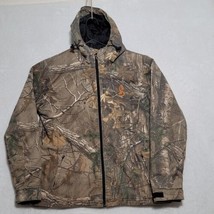 SHE Outdoor Women&#39;s Camo Hooded Jacket Sz XL Real Tree Lined Insulated - £49.45 GBP