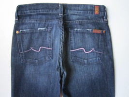 NEW 7 For All Mankind Pink Signature Bootcut Jeans in New York Dark (NYD... - $113.71