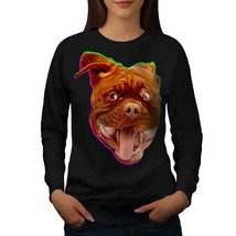 Wellcoda My Bulldog Cute Funny Womens Sweatshirt, Doggy Casual Pullover Jumper - £23.25 GBP+