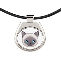 A necklace with a Javanese cat. A new collection with the cute Art-Dog cat - £11.52 GBP