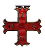 York Rite Red Cross Of Constantine Masonic Jewel &amp; Neck Chord - £31.44 GBP