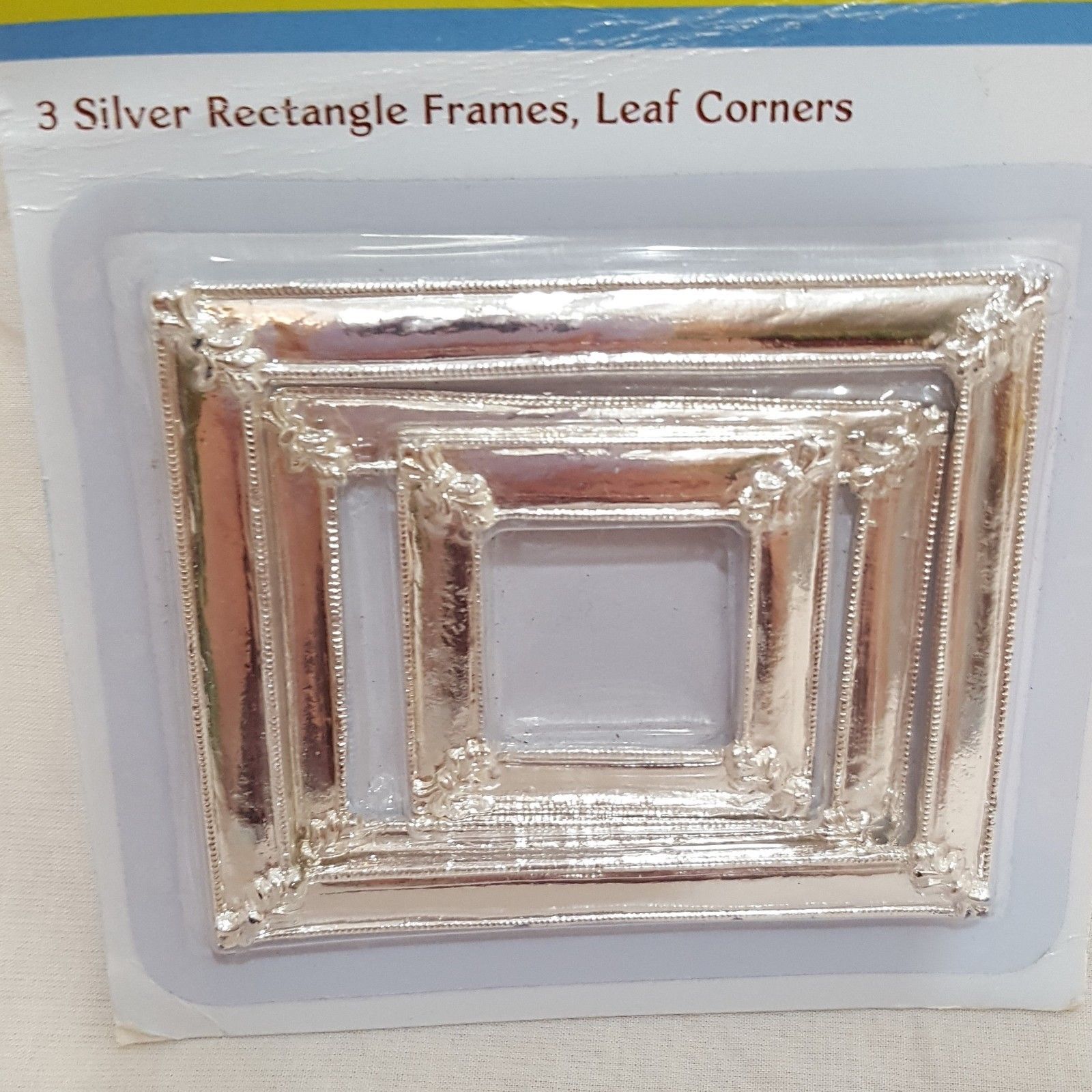 Silver Photo Rectangle Scrapbooking Framing Crafts Leeza Gibbons Legacies Xyron - £4.63 GBP