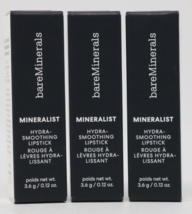 BareMinerals Mineralist Hydra-Smoothing Lipstick Optimism 0.12 oz Lot of 3 NEW - $24.26