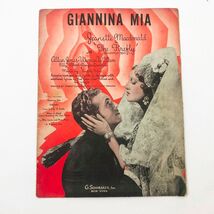 Music Sheets Giannina Mia Italian Piano The Firefly Movie Picture 1937 - $9.89