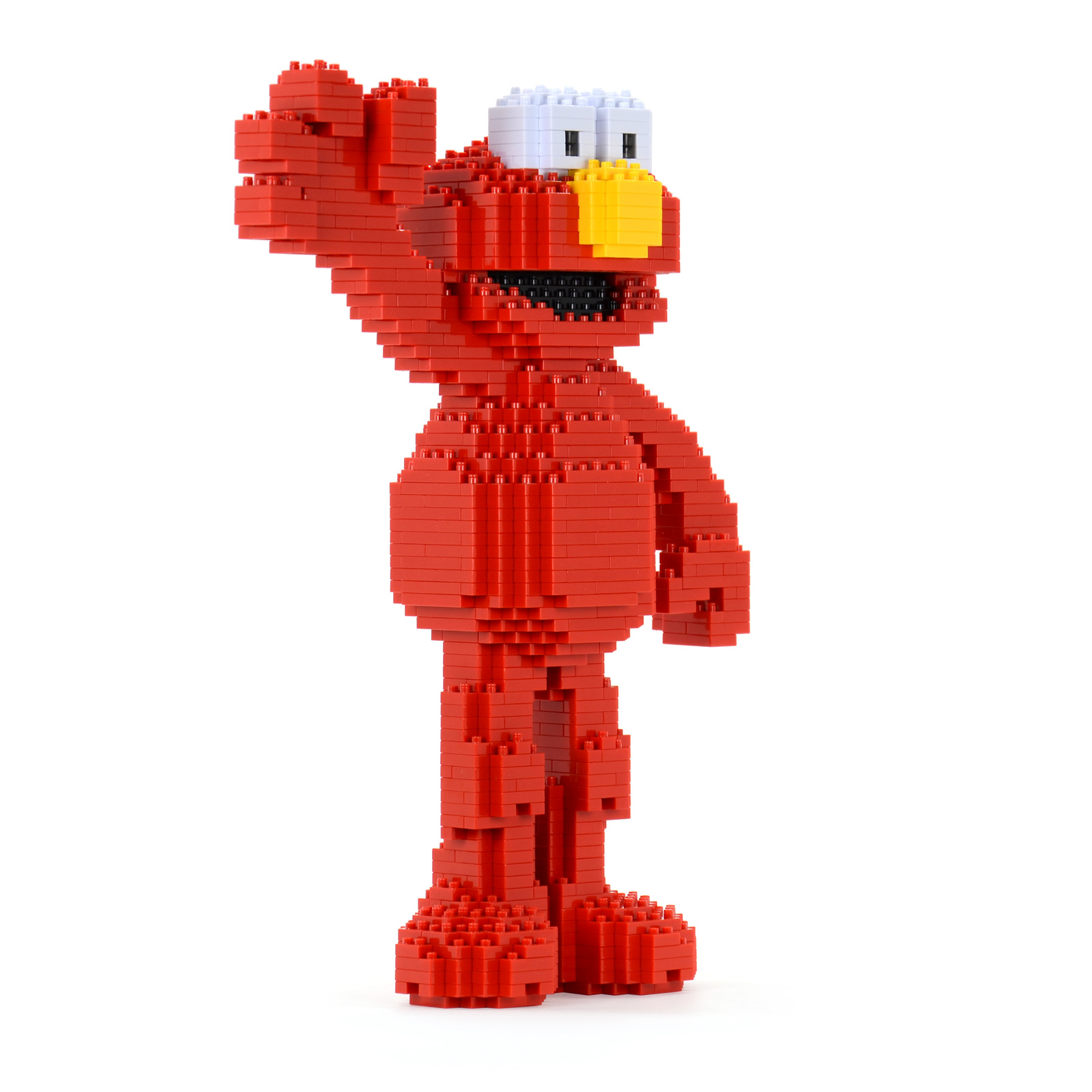 Seasame Street Elmo Brick Sculpture (JEKCA Lego Brick) DIY Kit Item image 3