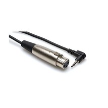 HosaTech XVM-105F 5ft XLR3F to Right Angle 3.5mm TRS Microphone Cable  - $18.00