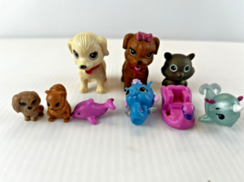 Barbie mixed lot 9 pcs Animals Pets + Famingo Floatie D2 - £4.48 GBP