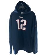 Nike Patriots Tom Brady #12 Navy Hoodie Sweatshirt :  Size XXL - $48.62 CAD