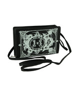 Black and White Glow in the Dark Book of Spells Crossbody Purse - £34.02 GBP