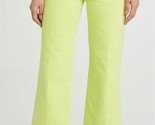 J BRAND Womens Jeans Joan Wide Cropped Lime Green Size 26W JB002781  - $88.36