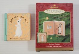 P) 2001 Hallmark Keepsake Pat the Bunny Golden Book Christmas Ornament - $9.89