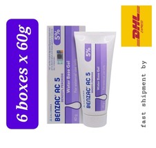 6 boxes x 60g BENZAC AC 5% Gel Benzoyl Peroxide Acne Pimple Galderma - s... - £100.71 GBP