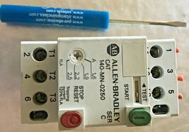 ALLEN BRADLEY 140-MN-0250, SER C MANUAL MOTOR STARTER 1.6 - 2.5AMP - $9.89
