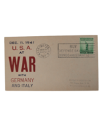 1941 Patriotic WW2 Dec 11 USA at War W Germany Italy Fidelity Rare Bond ... - $74.99