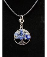 Tree of Life Blue Gemstone Necklace - $9.90