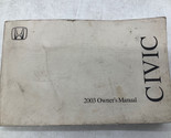 2003 Honda Civic Owners Manual OEM H04B07002 - $35.99