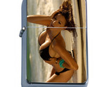 Surfer Pin Up Girls D9 Flip Top Dual Torch Lighter Wind Resistant  - $16.78
