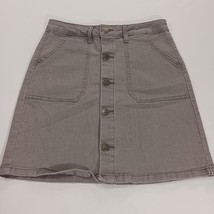Lexi Jeans SKS48016 Women's Gray Cotton Blend Button Pockets Size 4 Waist 28" image 10