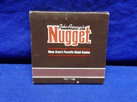 Vintage &quot;John Ascuaga&#39;s The Nugget Hotel Casino&quot; Matchbook Reno Nevada - £3.57 GBP