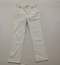 Jessica Women&#39;s Size 6 White Straight Leg Cotton/Spandex Jeans - $150.76 MXN