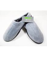 Mens Slippers House Shoes Gray Large Slip On Size 10 to 11 Grey Lg Loung... - £9.58 GBP