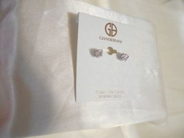Giani Bernini 1/4&quot; Sterling Silver Cubic Zirconia Stud Earrings F406 $40 - £18.12 GBP