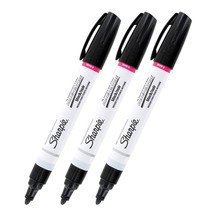 Sharpie Oil-Based Paint Marker, Medium Point, Black Ink, Pack of 3 - £13.32 GBP