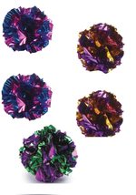 Small Mylar Ball Cat Toys Shiny Reflective Metallic Kitten Play Colors Vary (Two - $7.50+