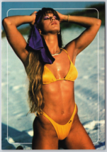 Best of the Beach Sexy Blonde woman girl Postcard Risque 90&#39;s 80&#39;s Pinup Bikini - £10.57 GBP