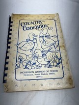 Vintage Cookbook Spiral Dickinson ND Women Of Today 1991 Recipes - £31.96 GBP