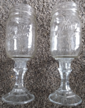 Dinner candle set  Kerr Mason Jar unfilled  9 1/4&quot; high x 2 3/4&quot; wide - £31.50 GBP