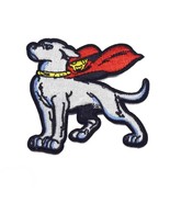 SUPERDOG IRON ON PATCH 3&quot; Embroidered Applique Krypto Super Dog Cape Sup... - €4,25 EUR