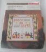 Vintage BERNAT Peace on Earth Cross Stitch Kit Holiday Ideas 1981 18x18 WO0100 - £12.07 GBP