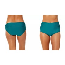 Anne Cole Bikini Bottom Convertible High Waist Shirred Ocean Green M - £15.13 GBP