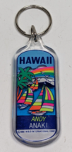 Vintage Keychain Andy (Anaki) Key Ring Name Fob HAWAII Travel Souvenir 1987 - £11.76 GBP