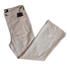 DKNY Womens Faux Leather Beige Ankle Crop Pants P2GKTO69 - £9.99 GBP