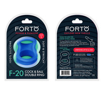 F-20: Balls Stretcher Liquid Silicone 60/77Mm Blue - $28.75