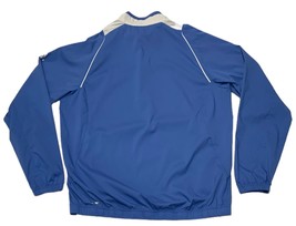 Men&#39;s Adidas Golf ClimaProof Wind Jacket Blue 1/4 Zip Pullover Size Medium M - £20.17 GBP