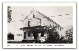 St John Basco Chapel Stamford Vermont VT UNP Postcard T16 - £3.18 GBP