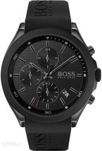 Hugo Boss HB1513720 Velocity Cinturino in caucciù nero da uomo Chrono NUOVO... - £105.42 GBP