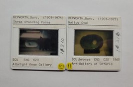 Lot of 2 Barbara Hepworth 35mm Slides Hollow Oval &amp; Three Standing Forms - £14.20 GBP